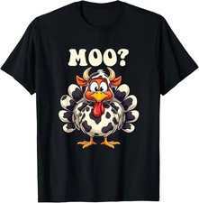 Turkey Moo Funny Thanksgiving Day T-Shirt - Friends Gift