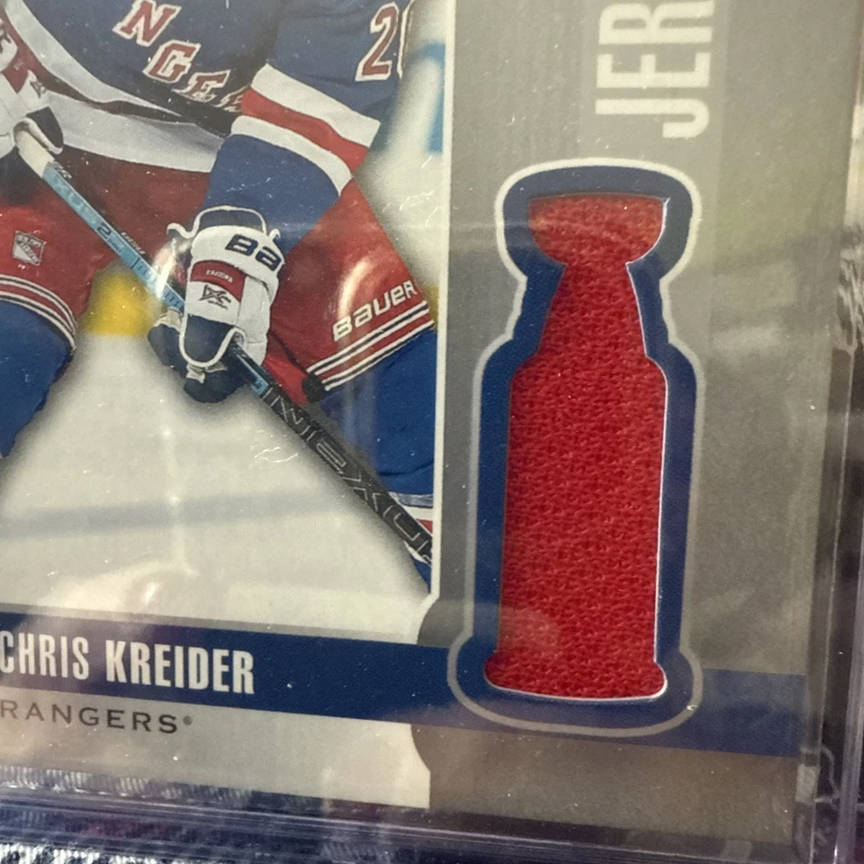 2019-20 Upper Deck UD Game Jerseys Chris Kreider New York Rangers #GJ-CK - Image 3 of 3