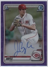2020 Joe Boyle Bowman Chrome 1st Purple Refractor Auto 59/250 #CDA-JBO (H2997)
