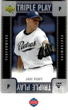 2007 Upper Deck #TP-JP Jake Peavy Triple Play Performers