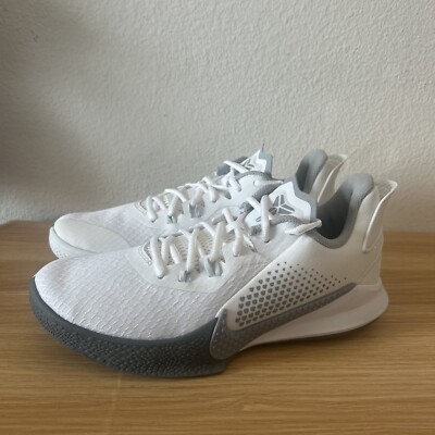 Nike Kobe Mamba Fury White Wolf Grey CK2087-100 Men's Sizes 7