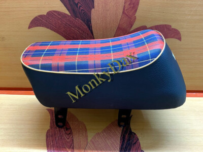 1968-1971 Honda Monkey Mini Trail Z50A K0-K2 Sitz Sattel. Metallfuß. Tartan. #2