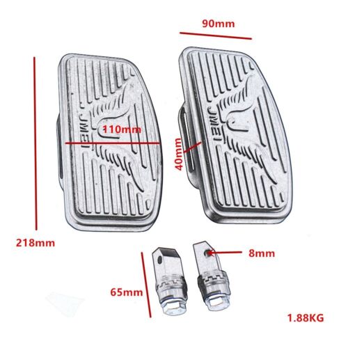 Motorcycle Footboard Floorboard Footpegs Pedals For Honda VTX1300 VTX1800 Suzuki - Picture 2 of 10