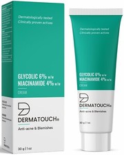 2X DERMATOUCH Glycolic 6 Niacinamide 4 Cream For Anti-acne and Blemishes 30g