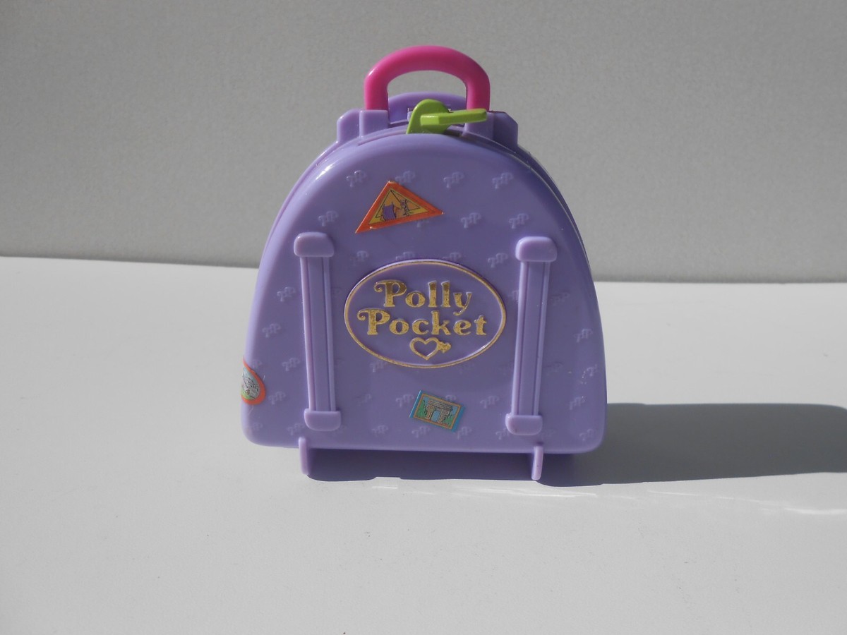 Sac Polly Pocket Bluebird 1996 - Mini Univers Sport D'hiver Neige - (Attention, Toboggan Manquant)
