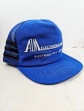 De colección HECHO EN EE. UU. 3 RAYAS Objetivo Electrónica Camionero Gorra Snapback Papá