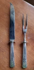 Whiting Gorham  Madam Jumel Sterling Silver Carving Set Knife Fork Silverware