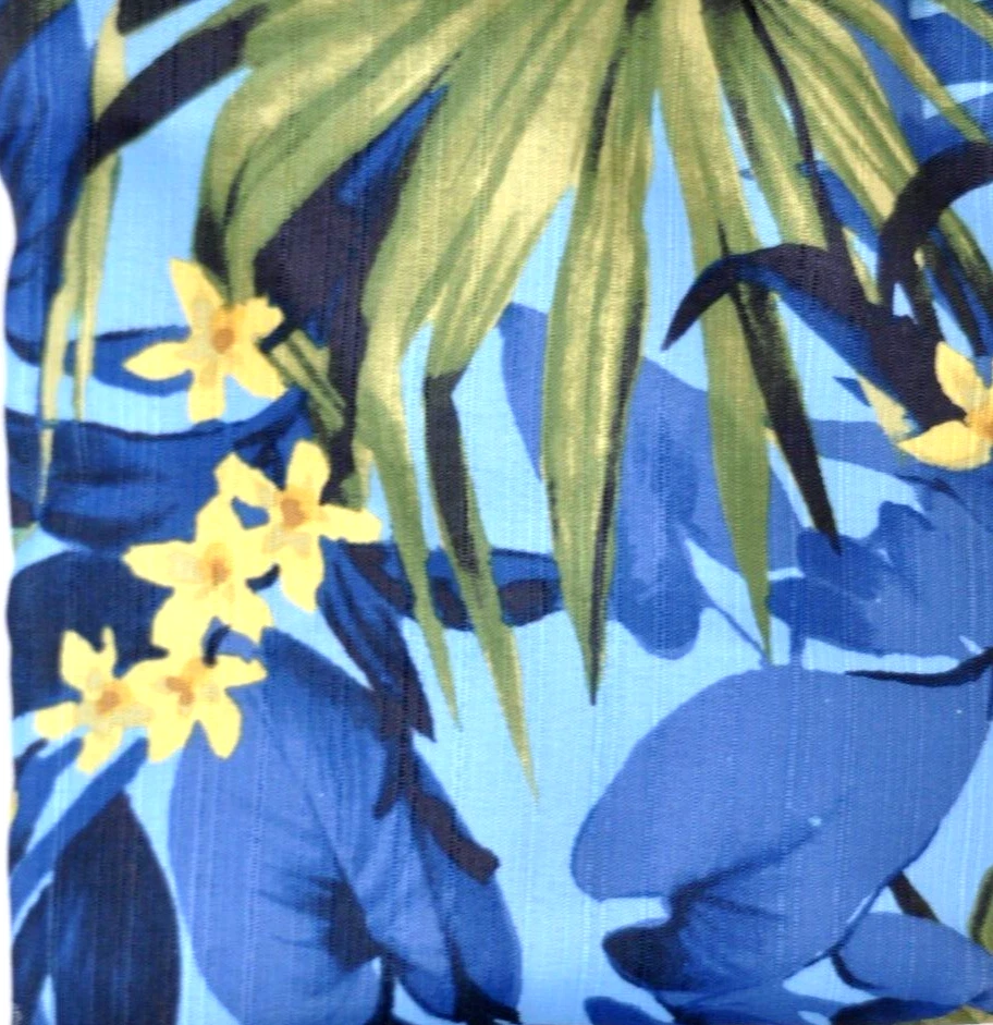 CORTINA DE DUCHA Tela Textura Estampado Azul Tropical Caribbean Joe 70"x72" Foto 2 de 3