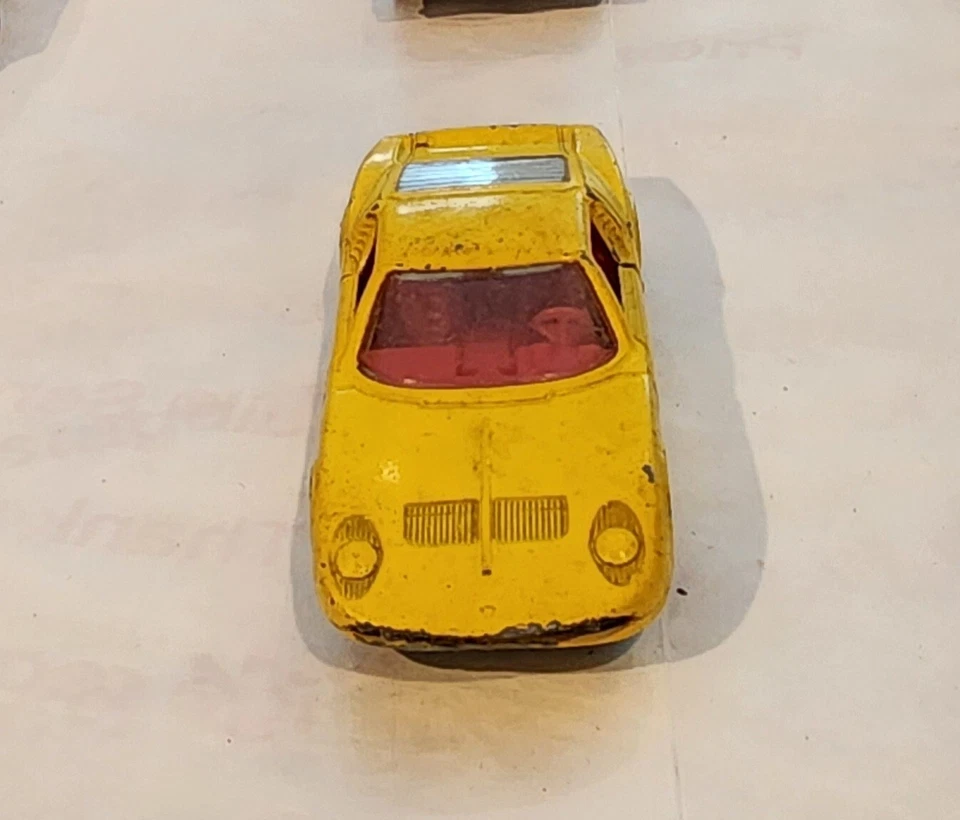 LAMBORGHINI MIURA сделано в Англии lesley редкая винтажная коллекционная игрушечная машина  - Изображение 3 из 4