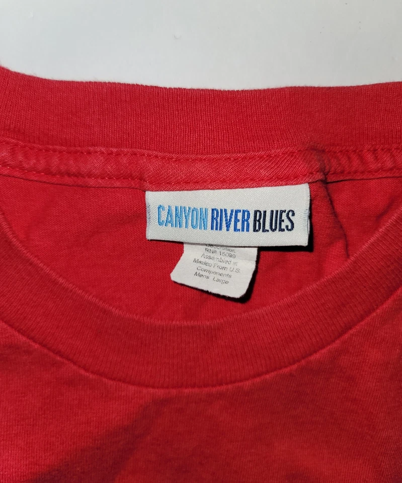 Camiseta De Colección Canyon River Blues Para Hombre Talla Grande Chopper Motocicleta Estados Unidos Y2K Foto 4 de 4