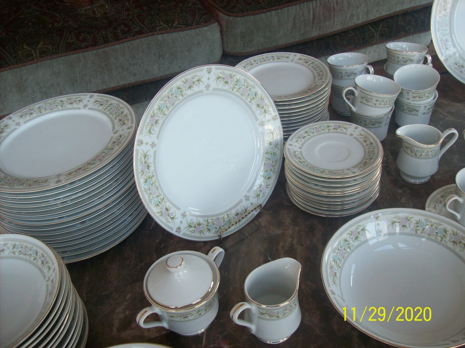 Empress Fine China Arcadia Pattern 1015 Vintage Grouping 86 Pieces Made In Japan