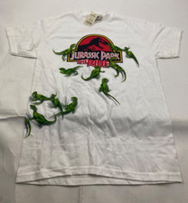 VTG 90s Universal Hollywood Jurassic Park The Ride Dinosaur Kids Shirt Size M