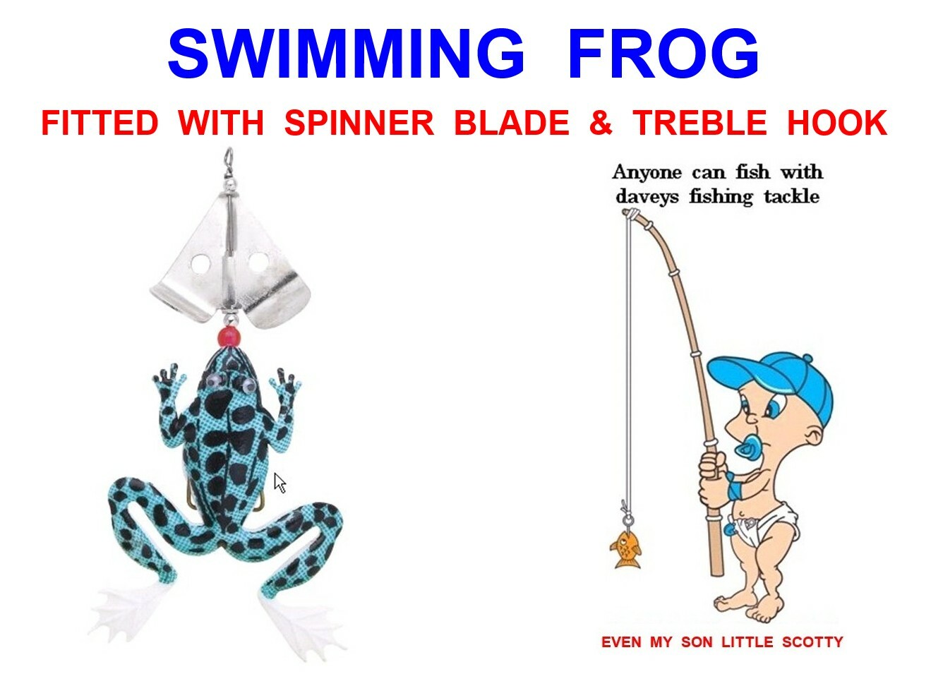 FLADEN SWIMMING FROG C-09 SPINNER JERK BAIT PIKE ZANDER PERCH SPINNING ROD LURE
