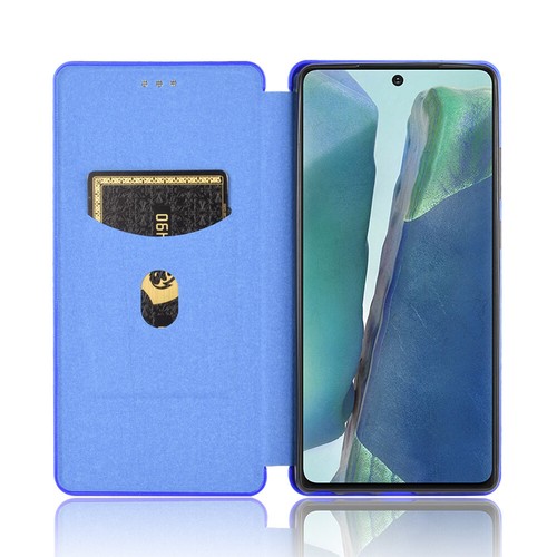 For Samsung S21 S20 FE Ultra S10 Plus Case carbon fiber Leather Wallet Cover - Picture 14 of 23