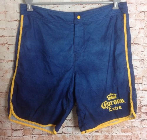Para Hombre corona EXTRA Cerveza Nadar Pantalones Cortos Talle 38 (XL) Azul  Board Troncos Surf Playa | eBay