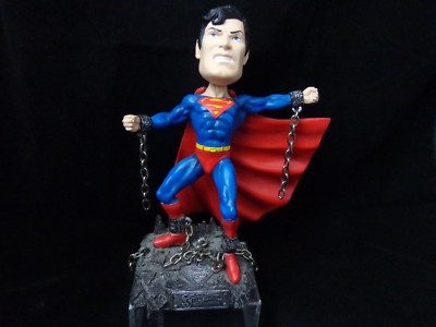 Superman Bobble Head FIGURE MONOGRAM MASTERWORKS MAN OF STEEL BLUE EYES