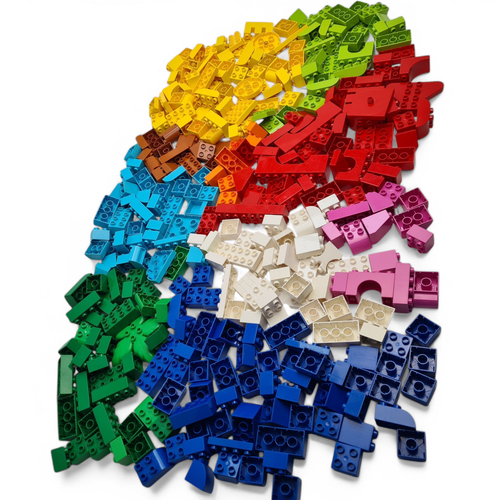 Duplo 3kg Mixed Bricks Large Bundle Clean Genuine LEGO Assorted Colours & Shapes - Picture 8 of 18