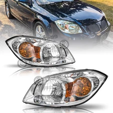 For 2005-2010 Chevy Cobalt 07-10 Pontiac G5 Chrome Headlights Left+ Right Pairs