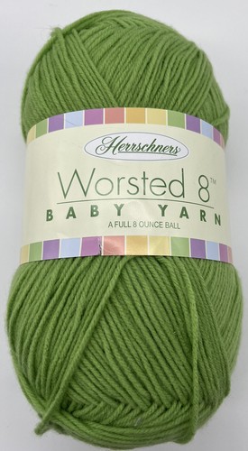Herrschners Worsted 8 Baby Yarn "Green" 1 Skein #398