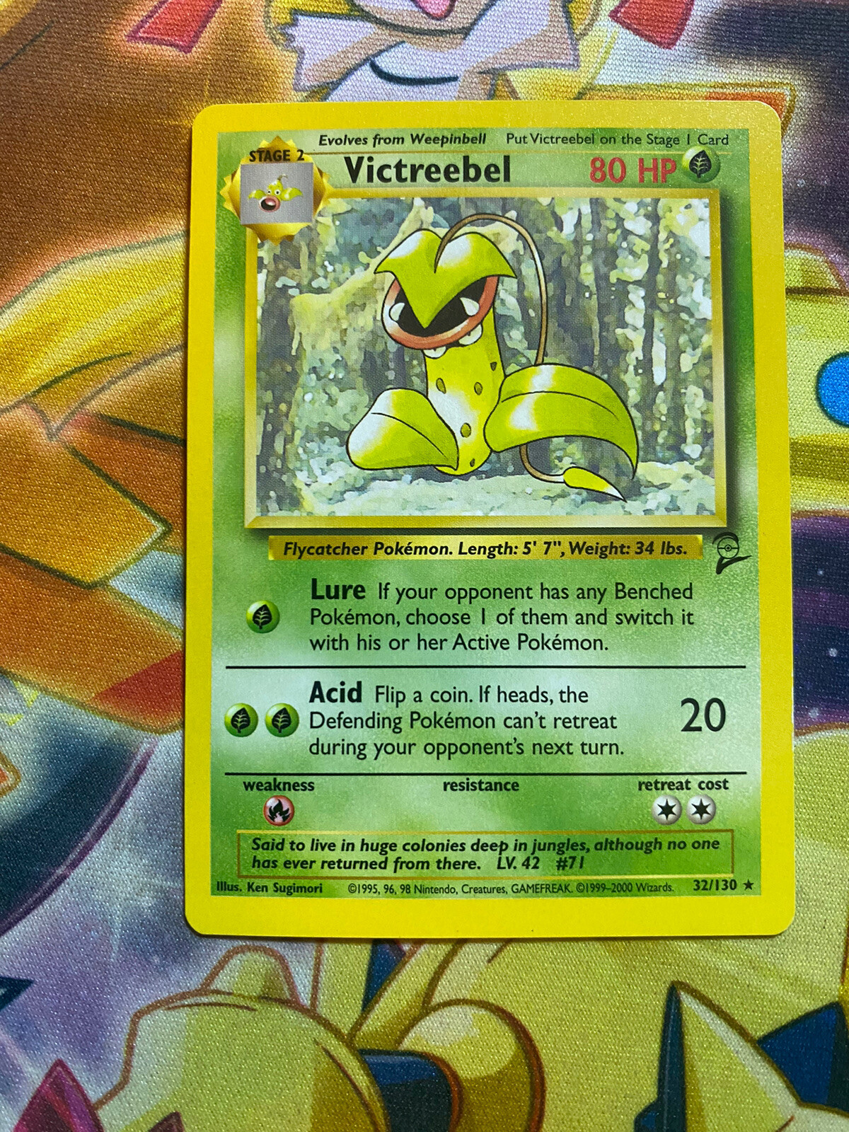 Victreebel 32/130 Base Set 2 Rare Pokemon Card NM