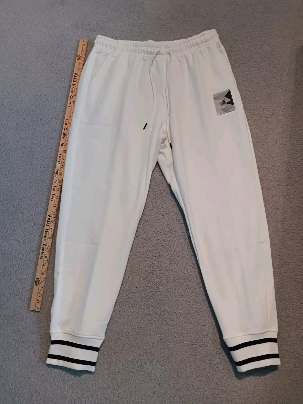 Air Jordan MVP Fleece Pants Joggers Mens XL New FD7858 133 Cream White