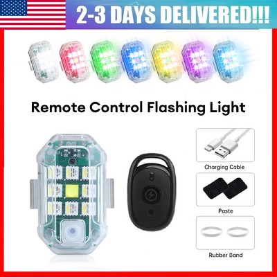 High Brightness Wireless LED Strobe Lights 7 Colors Flashing Lamps Rechargeable