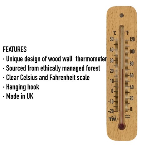 Indoor Outdoor Thermometer Greenhouse Room Garden Wall Home Office - IN-002 - Picture 4 of 7