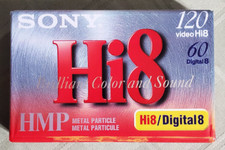 Sony Hi8 60 Min Video Digital 8 120 Min Hi8 P6-120HMP Video Cassette Tape New