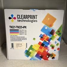 3 Pack EZink TN221/225 Compatible Toner For Brother TN221 TN225. No Black Ink