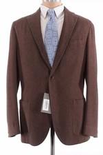 Boglioli NWT K. Jacket / Sport Coat Sz 44R Rust Orange Melange Lofty Wool