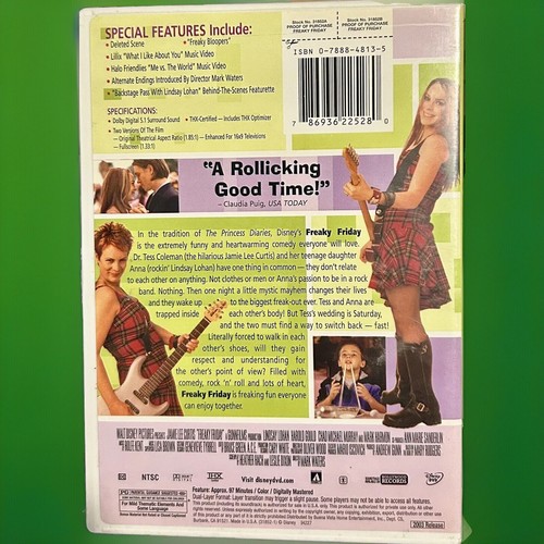 Lot Of 2 DVDs Mean Girls & Freaky Friday - Lindsay Lohan - Picture 3 of 3