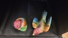  Vintage Flying  &Perched  Bird Salt and Pepper Shakers Ceramic, gorgeous colors — photo 7