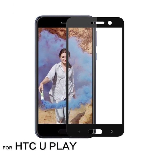 Full Screen Cover HTC U11,U11+,Desire 20+,U20 5G Tempered Glass Screen Protector - Picture 4 of 21