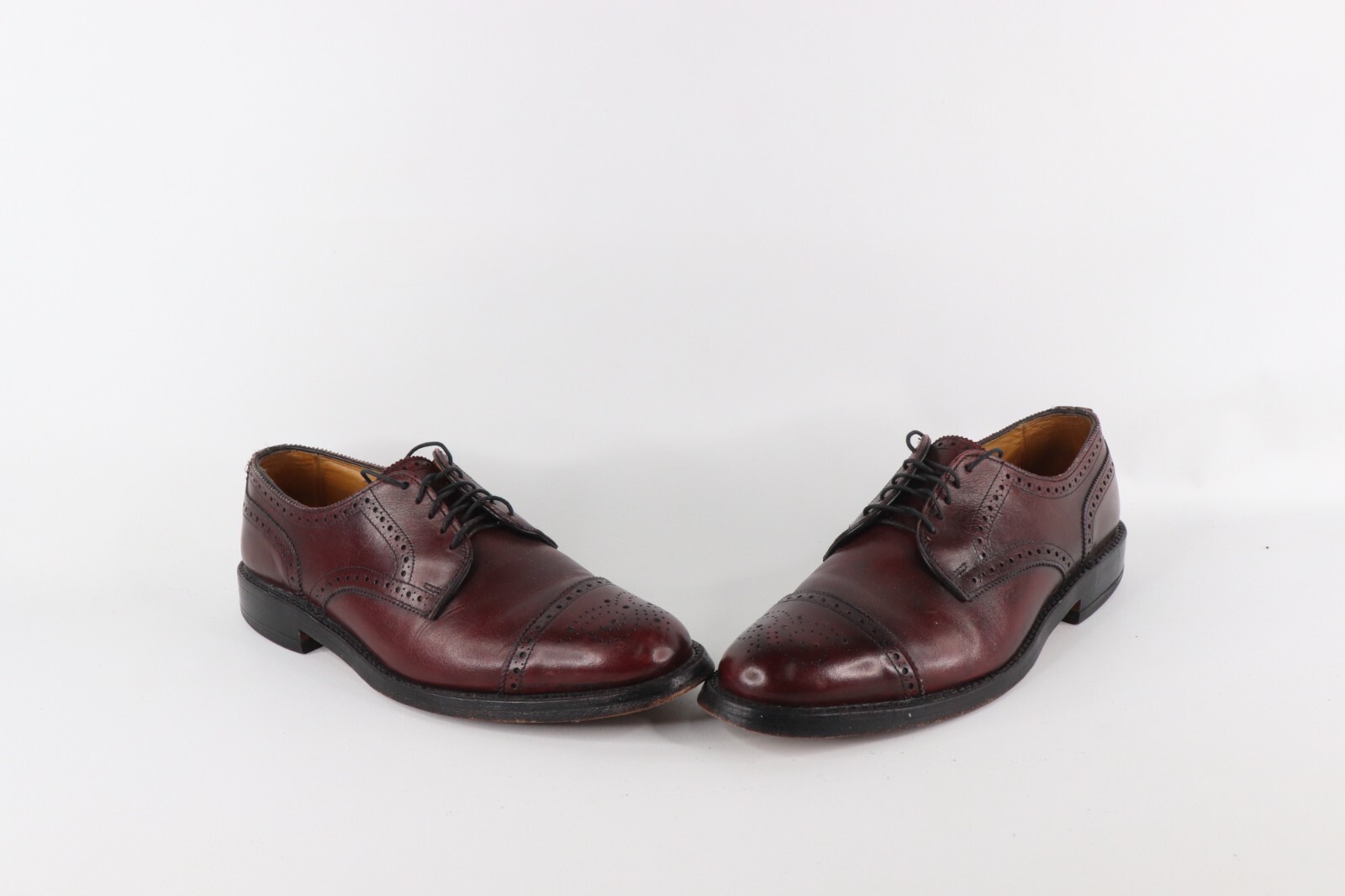 Vtg Allen Edmonds Mens 9.5 B Leather 