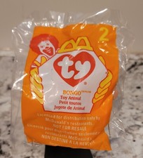 Ty Beanie Baby McDonald  s Toy Bongo The Monkey New Sealed in Bag 