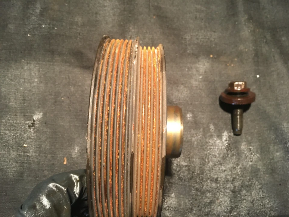 07-08 Ford Edge Cyclone DOHC 3.5L Harmonic Balancer Crank Pulley with bolt - Image 2 of 2