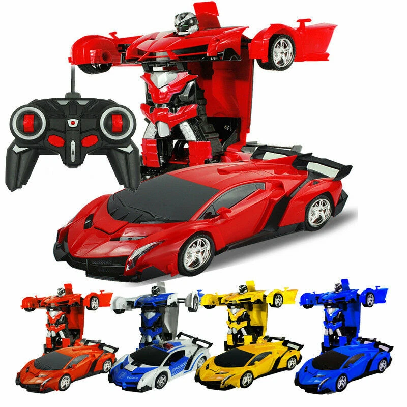 Transformer Auto Rennauto Roboter mit Fernbedienung Motor Wagen Kind Spielzeug - Bild 3 von 4