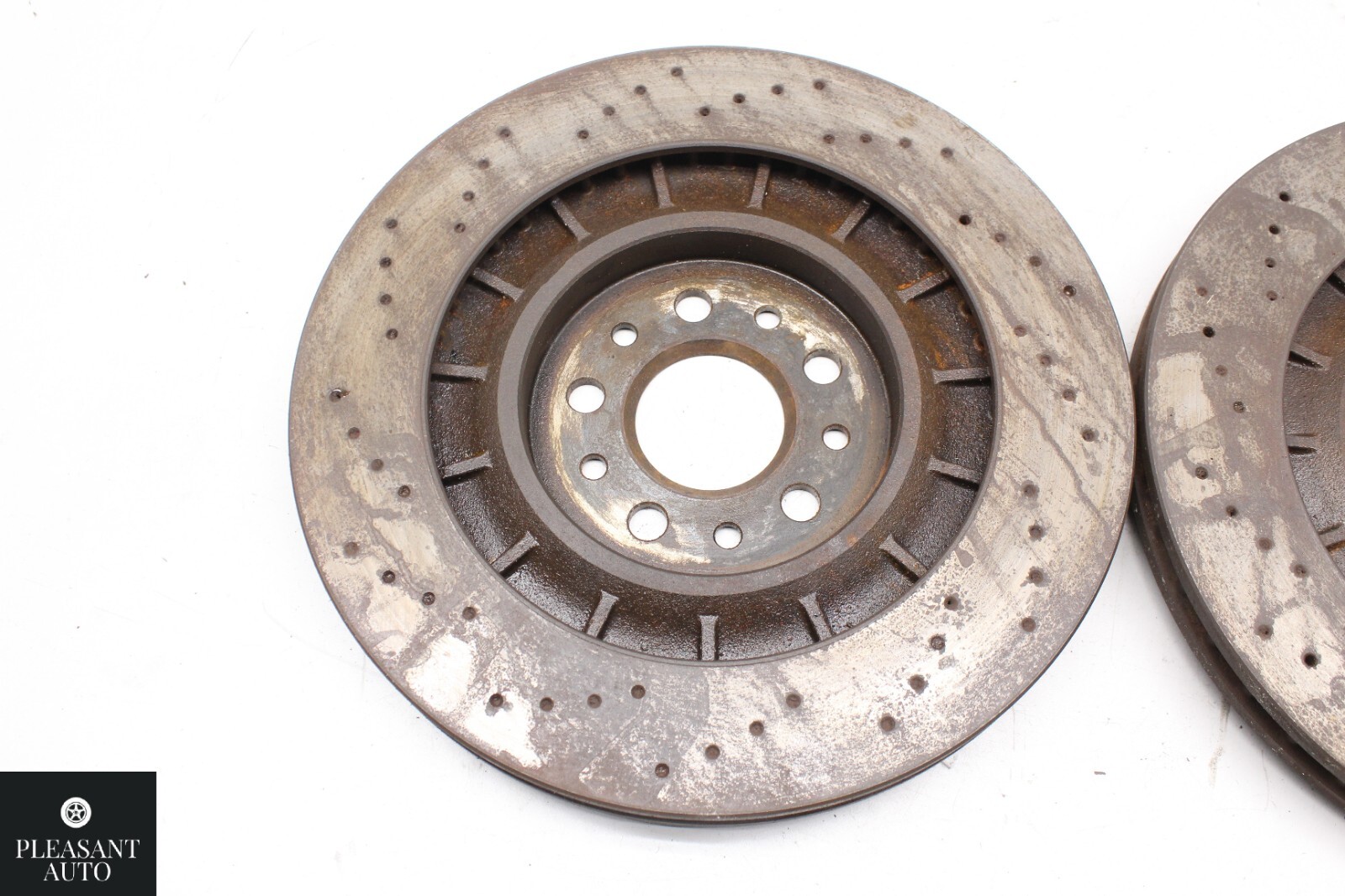 14-17 Maserati Ghibli Front Right & Left Side Brake Rotor Disc Set of 2 Pc OEM