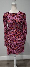 Zara Floral Dress Open Back Size Medium