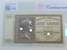 ISOLE JONIE 1.000 DRACME 1942 ANNULLATO Q-BB