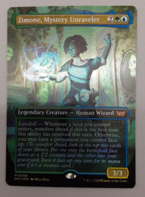 Zimone, Mystery Unraveler MTG DSK 0008 Mythic Foil Extended Art NM