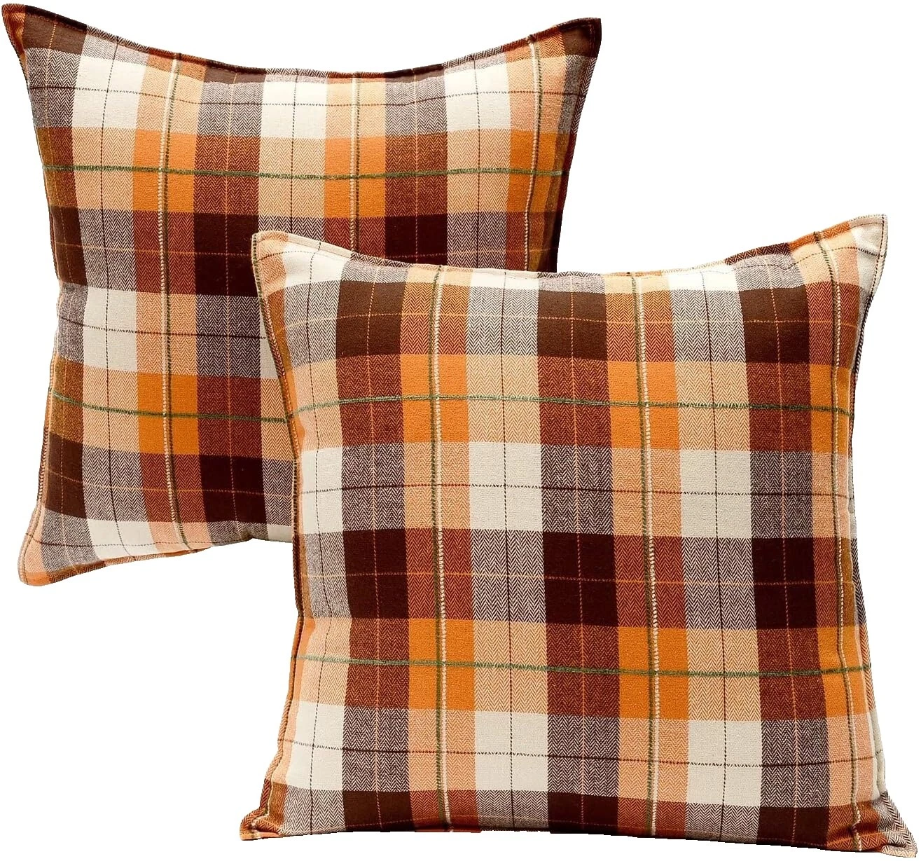 Plaid 100% Cotton Material Cushion Home Décor Pillows