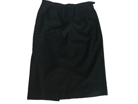 Gonna al ginocchio vintage anni 80 YSL Yves Saint Laurent Rive Gauche in lana M