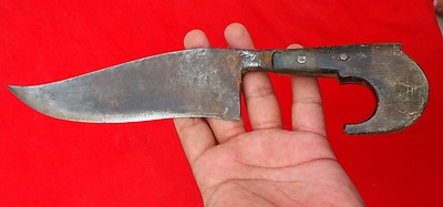 Vintage Original Old Handmade Iron Horn Handle Khanjar Dagger DG58