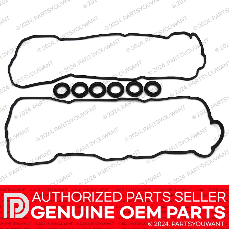 Junta de cubierta de válvula de 6 cilindros OEM GENUINO Toyota Lexus + sello de tubo de bujía [JUEGO] Foto 3 de 4