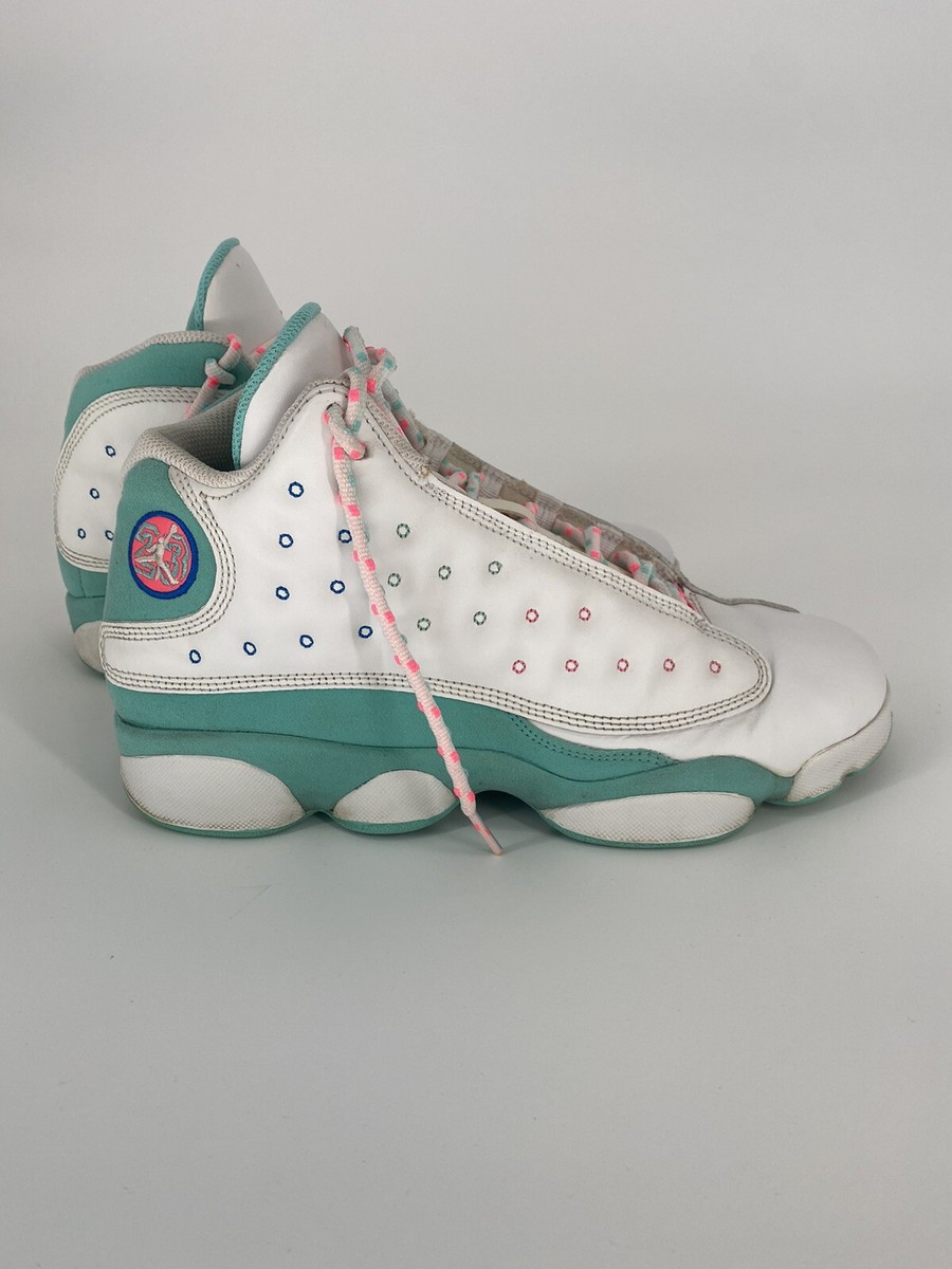 Size 7Y Nike Air Jordan 13 Retro 'Aurora Green' 439358-100 Eager To Sell
