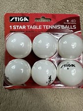 Stiga 1 Star Table Tennis Balls 6/pack