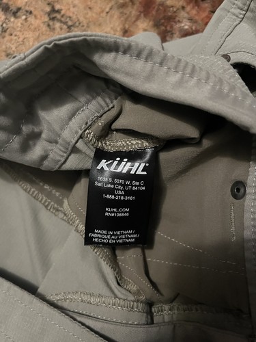 Kuhl Shorts Men 38 tan Outdoors Hiking Camping flaw* - Picture 5 of 14