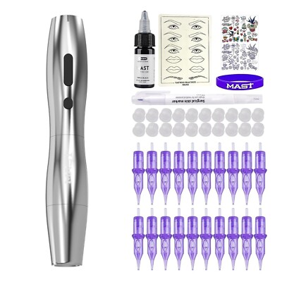 Mast Tattoo Kit P20 Wireless Tattoo Pen Machine Gun Kit QP-021C