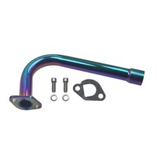 Upgrade Exhaust Pipe With Female Threaded For Predator 212cc 196cc Go Kart